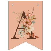 Boho Floral op Roze Baby shower Vlaggetjes (Tweede vlag)