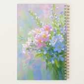 Boho Floral Paarse roze groen Planner (Achterkant)