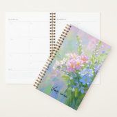 Boho Floral Paarse roze groen Planner (Display)