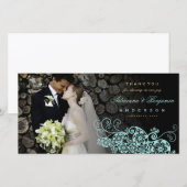 Boho Floral Paisley Wedding Bedankt voor je foto (Voorkant / Achterkant)