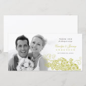 Boho Floral Paisley Wedding Bedankt voor je foto (Voorkant / Achterkant)