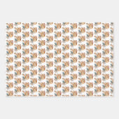 Boho Floral Palm Leaves Pampas Grass Birthday Inpakpapier Vel (Voorkant 2)