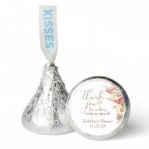 Boho Floral Pampas Grass Baby shower Bedankt