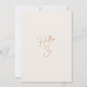 Boho Floral Pampas Grass Hallo 30 Kaart (Achterkant)