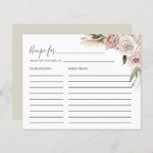 Boho Floral Pampas Grass Vrijgezellenfeest Recipe  (Voorkant / Achterkant)