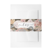 BOHO Floral Pampas Grass Waterverf Greenery Wood Uitnodigingen Wikkel (Voorkant Voorbeeld)