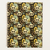 Boho Floral Pandas on Brown - 1000Pandas door Aman Planner (Voorkant)