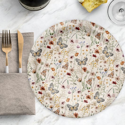 Boho Floral Paper Bord