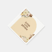 Boho Floral Party Servet Elegante Verjaardag (Hoek)