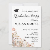 Boho Floral Party uitnodiging (Voorkant)