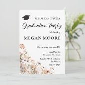 Boho Floral Party uitnodiging (Staand voorkant)