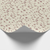 Boho Floral Pattern Cadeaupapier (Hoek)