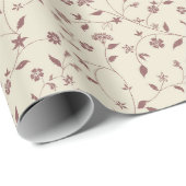 Boho Floral Pattern Cadeaupapier (Rol Hoek)
