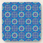 Boho Floral Pattern Onderzetters - Set van 6 (Voorkant)