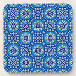 Boho Floral Pattern Onderzetters - Set van 6