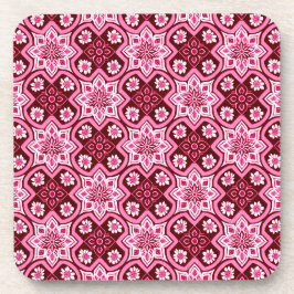 Boho Floral Pattern Onderzetters - Set van 6