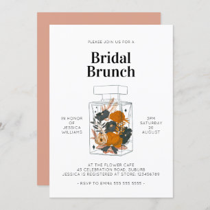 Boho Floral Perfume Bridal Brunch Pink Shower Kaart