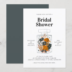Boho Floral Perfume Brunch Vrijgezellenfeest Kaart