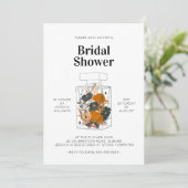 Boho Floral Perfume Brunch Vrijgezellenfeest Kaart (Staand voorkant)