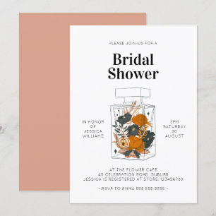 Boho Floral Perfume Brunch Vrijgezellenfeest Kaart