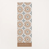 Boho Floral Personalized Yogamat (Voorkant)