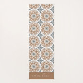 Boho Floral Personalized Yogamat (Achterkant)