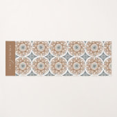 Boho Floral Personalized Yogamat (Voorkant (horizontaal))