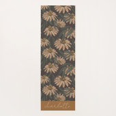 Boho Floral Personalized Yogamat (Achterkant)