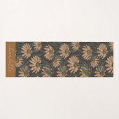 Boho Floral Personalized Yogamat (Voorkant (horizontaal))