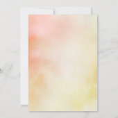 Boho Floral Petals en Prosecco Vrijgezellenfeest Kaart (Achterkant)