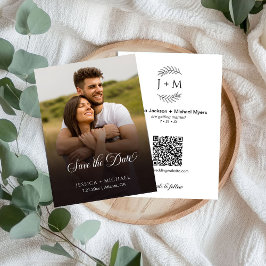 Boho Floral Photo Gradiant Kalligrafie Save The Date