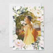 Boho Floral Photo Pharmacy School Afstudeerfeest Kaart (Achterkant)