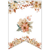 Boho Floral Pink Letters op wit Baby shower Vlaggetjes (Derde vlag)