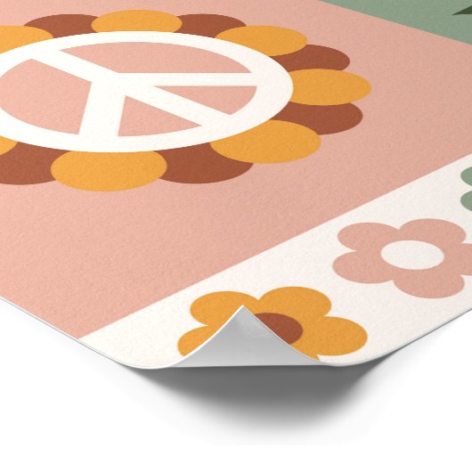 Boho Floral Poster (Hoek)