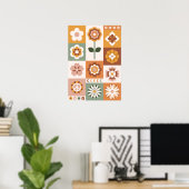 Boho Floral Poster (Thuiskantoor)