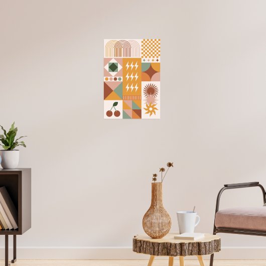 Boho Floral Poster (Woonkamer 3)