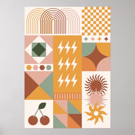 Boho Floral Poster (Voorkant)