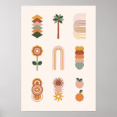 Boho Floral Poster (Voorkant)