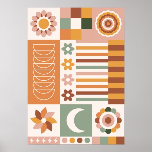 Boho Floral Poster (Voorkant)