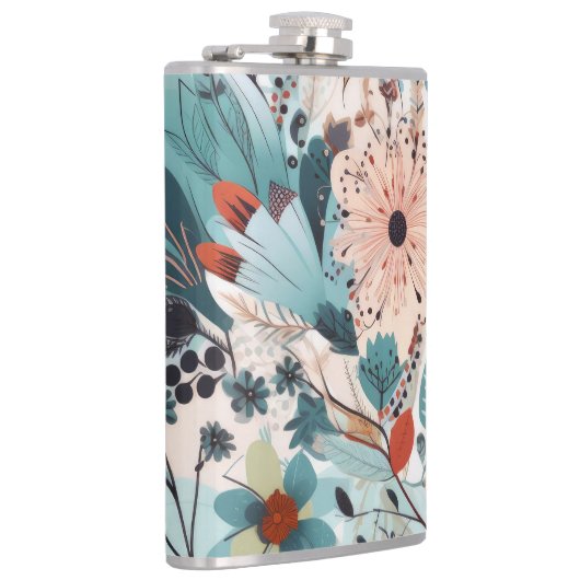 Boho Floral Print Heupfles (Rechts)