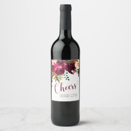 Boho Floral | Proost Wijn Etiket
