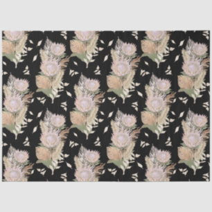 BOHO Floral Protea Pampas Grass Foliage Tissuepapier