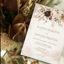 Boho Floral Pumpkin Herfst in Love Wedding