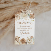 Boho Floral Quinceanera Bedankt voor je steun Cadeaulabel