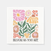 Boho Floral Quotes  Servet (Voorkant)