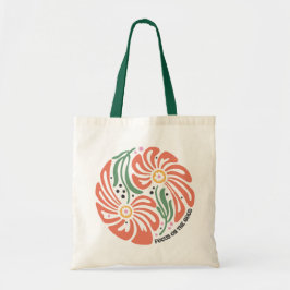 Boho Floral Quotes Tote Bag