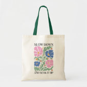 Boho Floral Quotes Tote Bag (Voorkant)
