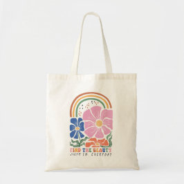 Boho Floral Quotes Tote Bag
