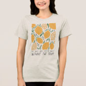 Boho Floral Quotes Tri-Blend Shirt (Voorkant)