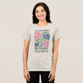 Boho Floral Quotes Tri-Blend Shirt (Voorkant volledig)